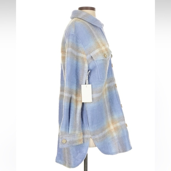 Aritzia Ganna Zen blue and white jacket by Wilfred Free NWT - Picture 6 of 11